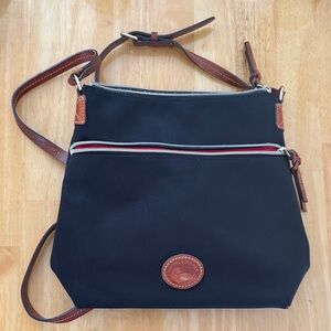 Dooney & Bourke Navy and Brown Crossbody Bag